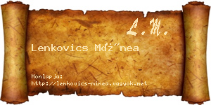 Lenkovics Mínea névjegykártya